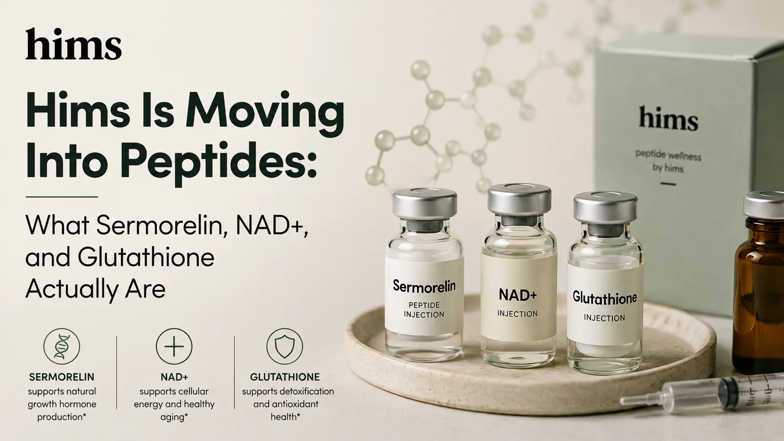 sermorelin vs glutathione Hims Is Moving Into Peptides: What Sermorelin, NAD+, and Actually Are FDA to weigh easing centella toner Size:25 days pack